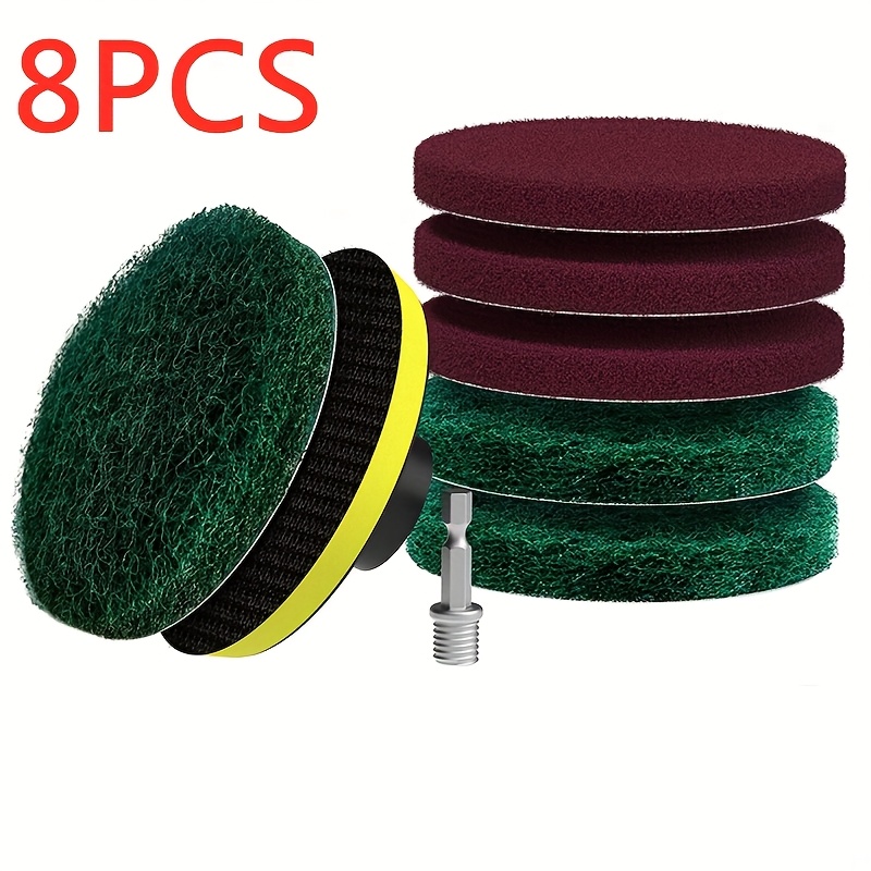 Car Cleaning Brush - ชุดแปรงขัดไฟฟ้าสำหรับรถยนต์ แปรงทำความสะอาดไฟฟ้า แผ่นขัดเงา เครื่องมือทำความสะอาดในครัวเรือน สำหรับห้องน้ำ พื้นห้องน้ำ