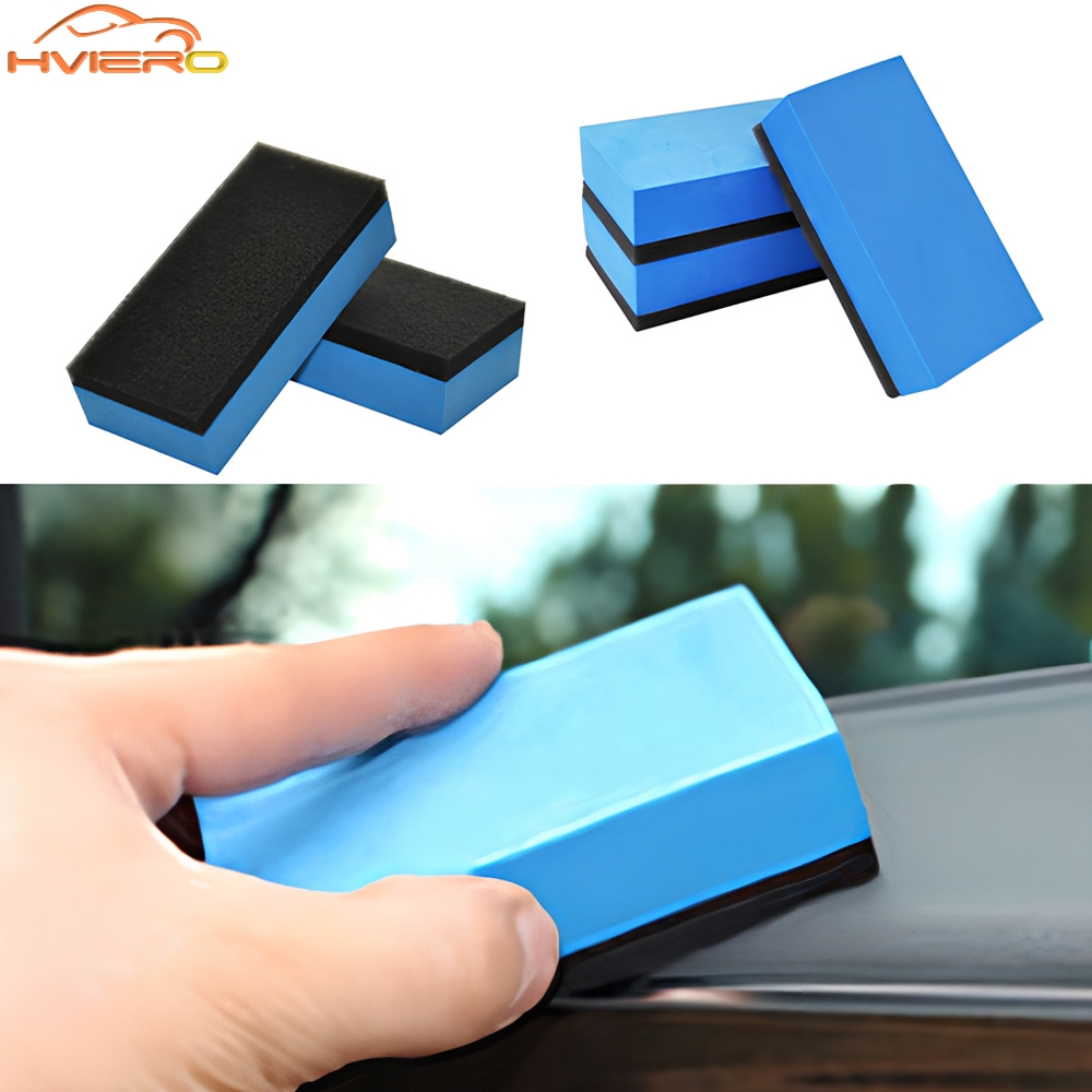 Car Wax Ceramic Coating - 5/10Pcs รถเซรามิคเคลือบฟองน้ํารถยนต์แก้ว NANO WAX Coat Applicator