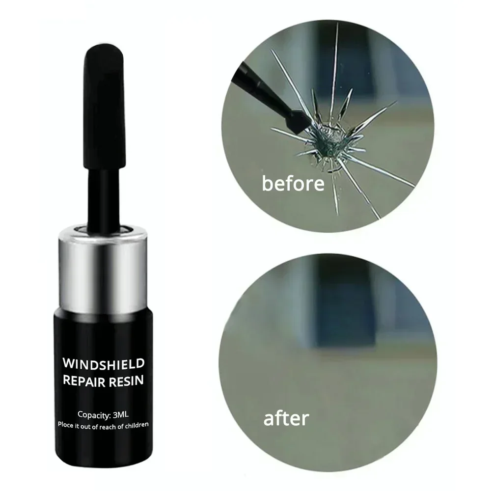 Glass Cleaner Streak - ชุดซ่อมกระจกรถยนต์แบบอัพเกรด น้ำยาซ่อมกระจกนาโน ซ่อมรอยขีดข่วน รอยแตก ฟื้นฟูกระจกรถยนต์