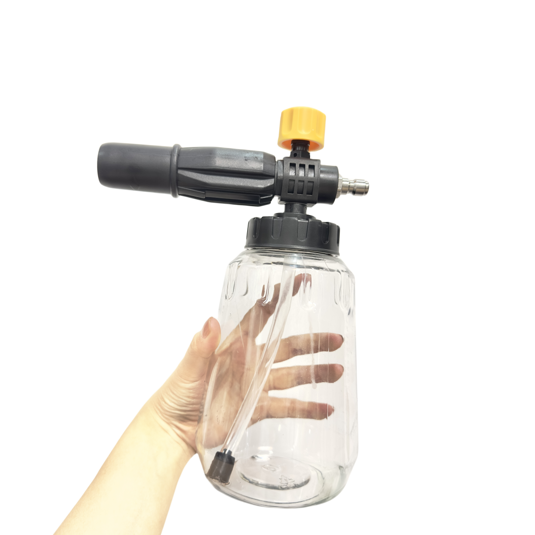 Foam Cannon Car Wash - 1 PC สีดําและสีเหลืองหนา Handle Foam Cannon