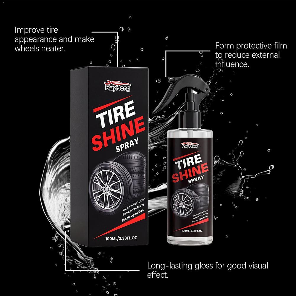 Tire Shine Spray Sealant - สเปรย์เคลือบเงายางรถยนต์ ไฮโดรโฟบิก ซีลแลนท์ แว็กซ์ สำหรับล้อรถยนต์ ดูแลรักษารถยนต์