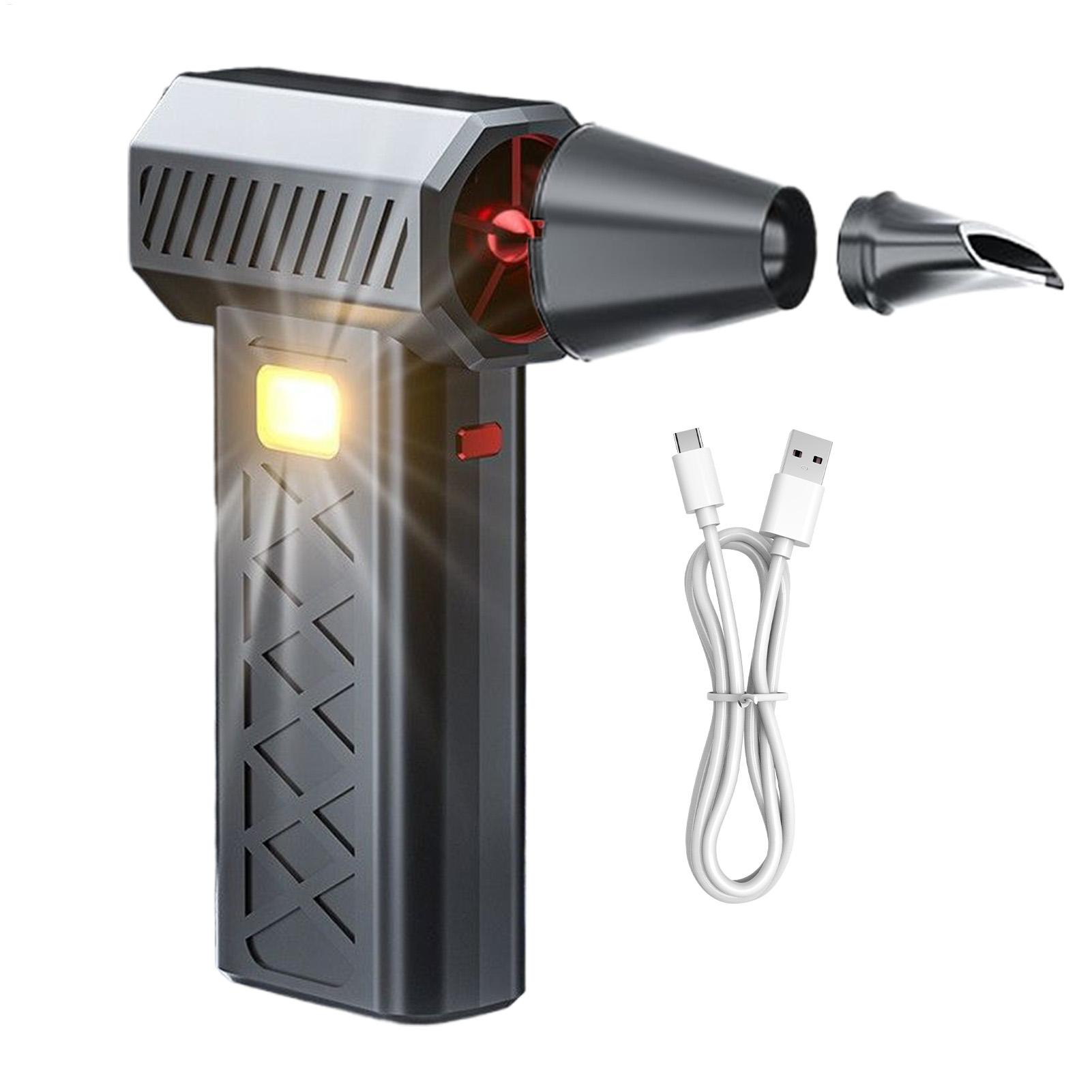 Dryer Car Blower - เครื่องเป่าลมขนาดเล็กพร้อมค้อนนิรภัย ปรับความเร็วได้ 6 ระดับ เครื่องเป่าลมแบบพกพาสำหรับทำความสะอาดภายในรถยนต์ บ้าน