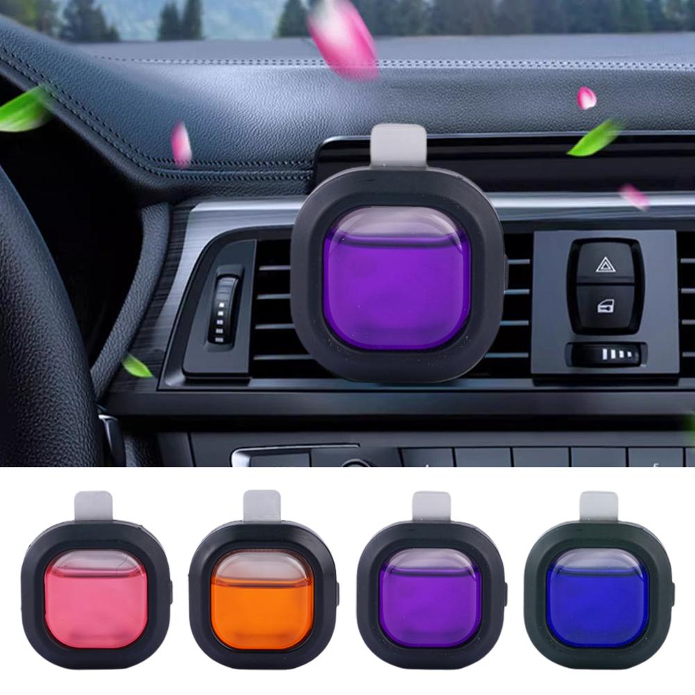 Odor Eliminator Car - 1/2 ชิ้น คลิปหนีบปรับอากาศในรถยนต์, น้ำหอมปรับอากาศขนาด 15 มล.