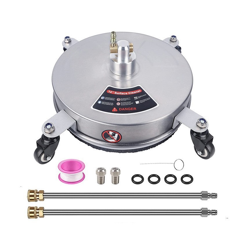 Wheel Cleaner Alloy - 4000 ปอนด์/ตารางนิ้ว เครื่องทำความสะอาดพื้นผิวแบบใช้แรงดันน้ำขนาด 14 นิ้ว แบบหมุนได้สองทิศทาง