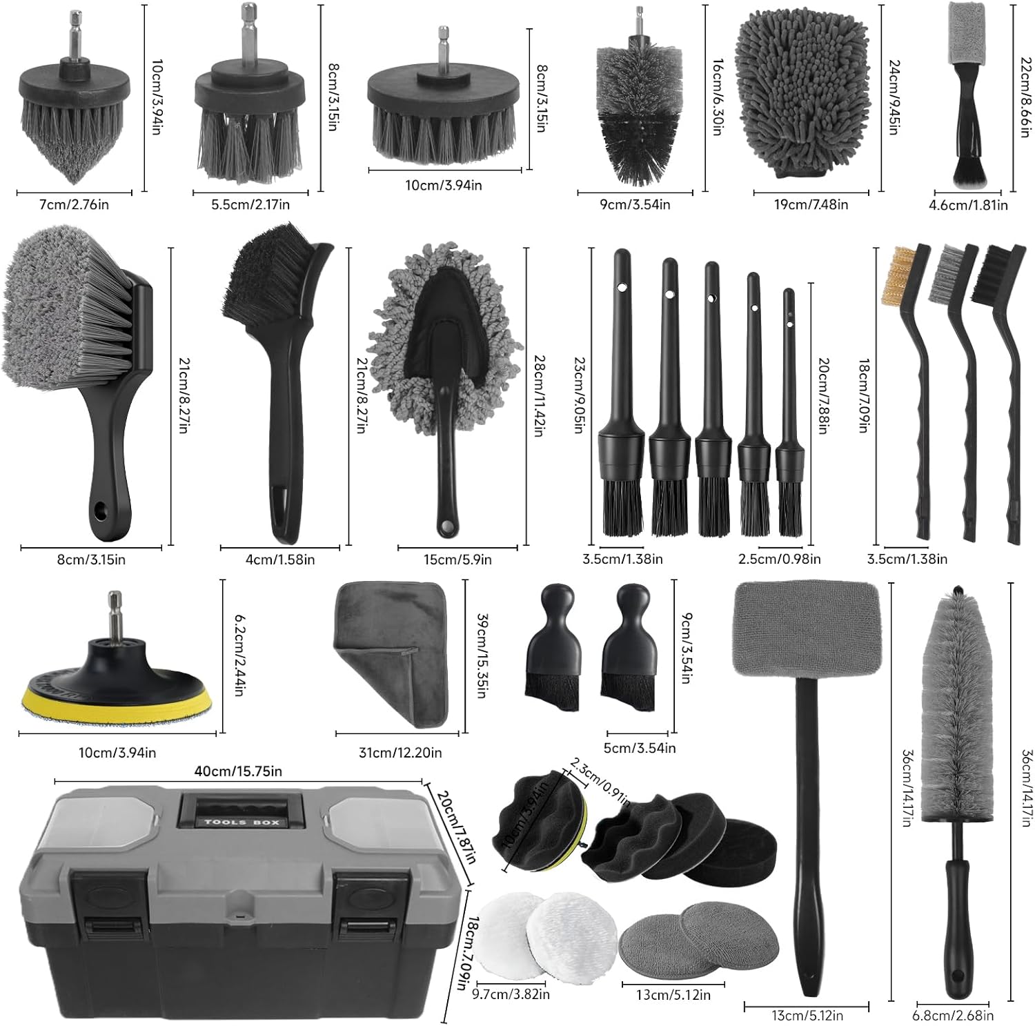 ชุดอุปกรณ์ดูแลรักษารถยนต์ 36 ช - Interior Detailing Kit บทวิจารณ์และราคา