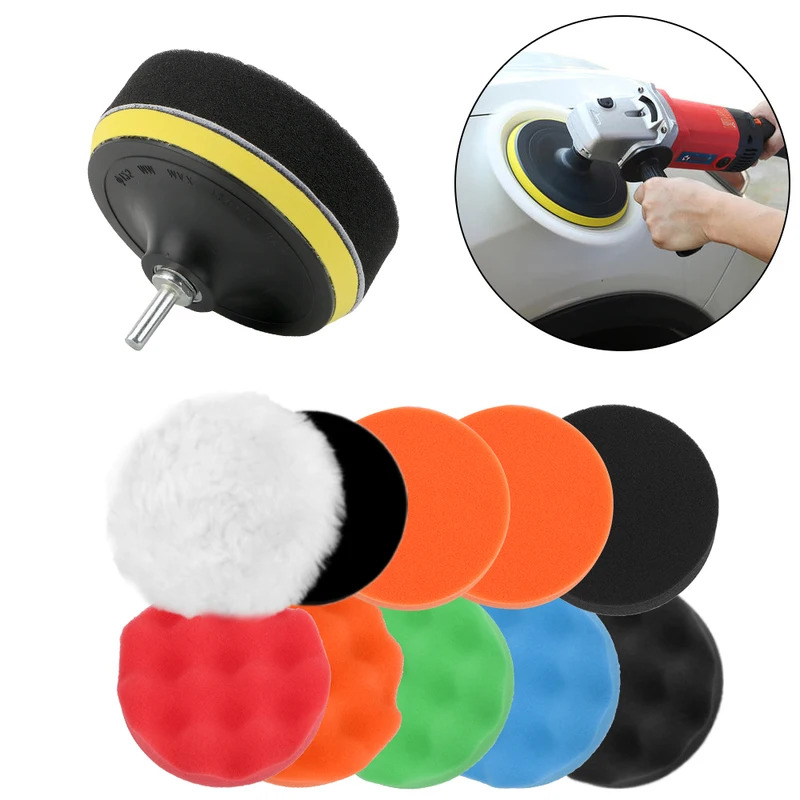 ชุดแผ่นขัดเคลือบสีรถยนต์ 12 ชิ - Polish Pad Set Buffer บทวิจารณ์และราคา