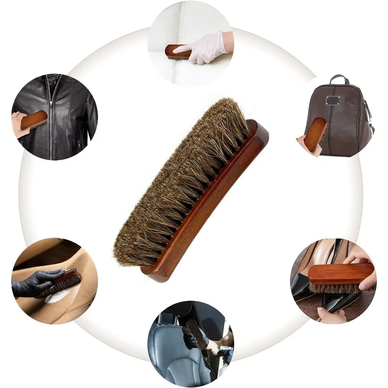 ใหม่ Horsehair หนังสิ่งทอแปรงท - Leather Cleaner Interior บทวิจารณ์และราคา