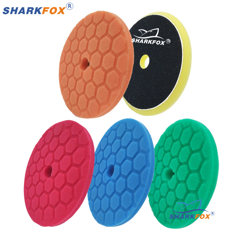 Sharkfox ฟองน้ำขัดเงารถยนต์5ชิ - Polish Pad Set Buffer บทวิจารณ์และราคา