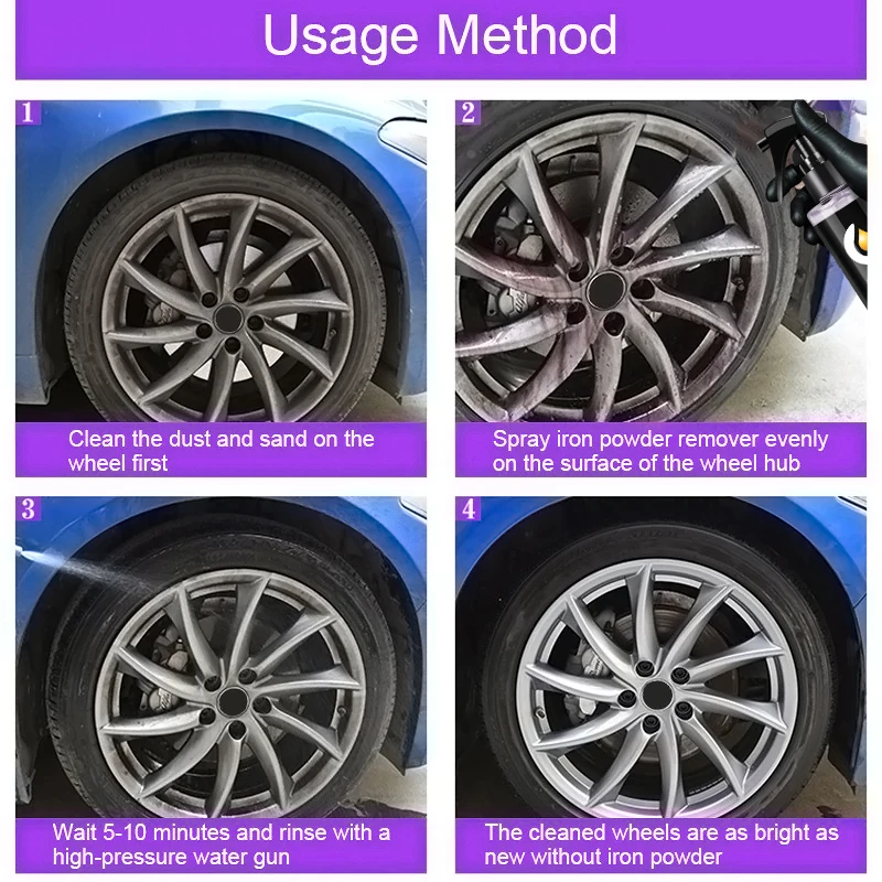 50 ml/100 ml ล้อสีเหล็ก Remove - Wheel Cleaner Alloy บทวิจารณ์และราคา