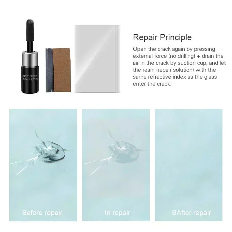 ชุดซ่อมกระจกรถยนต์แบบอัพเกรด น - Glass Cleaner Streak บทวิจารณ์และราคา