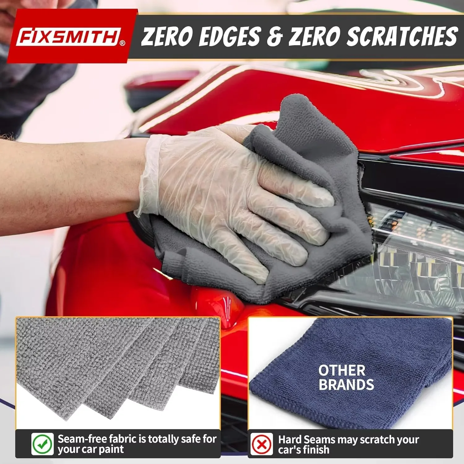 นํากลับมาใช้ใหม่ Thicken ผ้าทํ - Microfiber Towel Detailing บทวิจารณ์และราคา