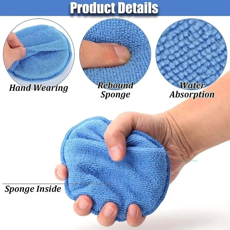 แผ่นฟองน้ำสำหรับขัดเคลือบสีรถย - Wax Applicator Pad บทวิจารณ์และราคา
