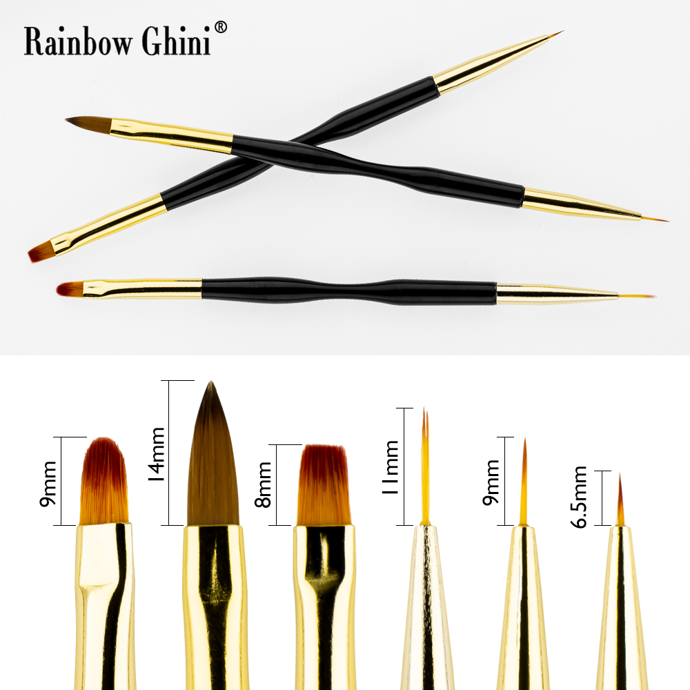 ชุดแปรงเพ้นท์เล็บ Rainbow Ghin - Detailing Brush Set บทวิจารณ์และราคา
