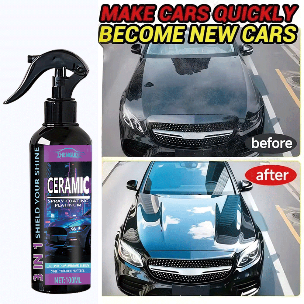สเปรย์เคลือบเซรามิกนาโน 3-in-1 - Car Wax Ceramic Coating บทวิจารณ์และราคา
