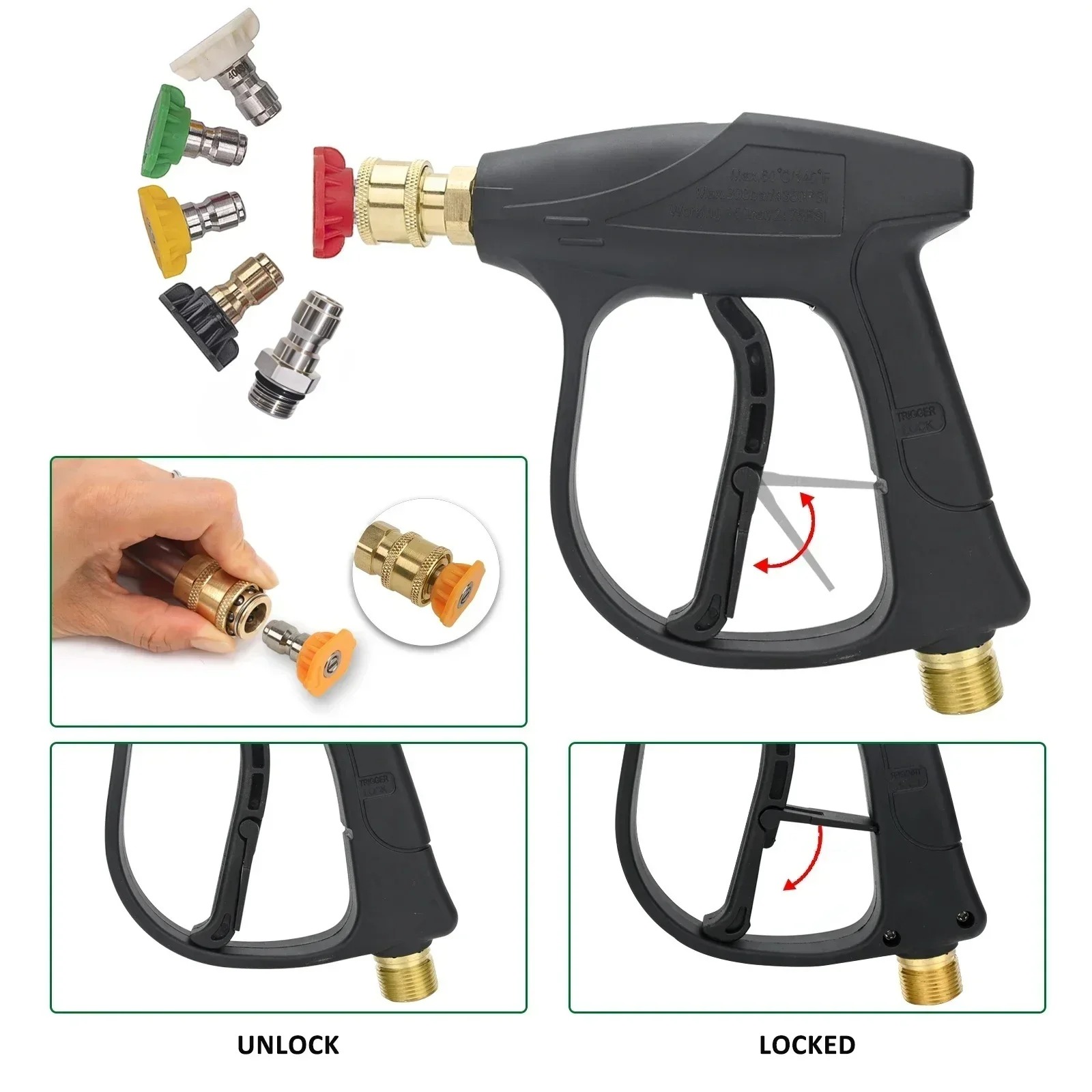 ชุดปืนฉีดโฟมและเครื่องฉีดน้ำแร - Pressure Washer Foam Gun บทวิจารณ์และราคา
