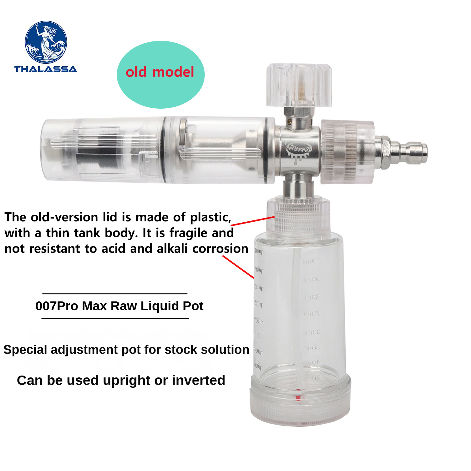 ปืนฉีดโฟมปรับได้ 100 มล. ทนกรด - Pressure Washer Foam Gun บทวิจารณ์และราคา