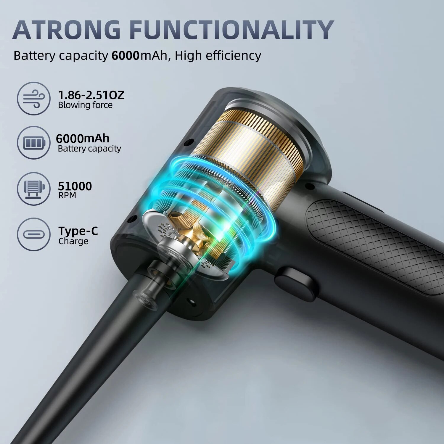 Compressed Air Duster ไฟฟ้าชาร - Dryer Car Blower บทวิจารณ์และราคา