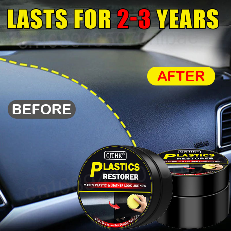 น้ำยาฟื้นฟูพลาสติกในรถยนต์ คืน - Trim Restorer Plastic บทวิจารณ์และราคา