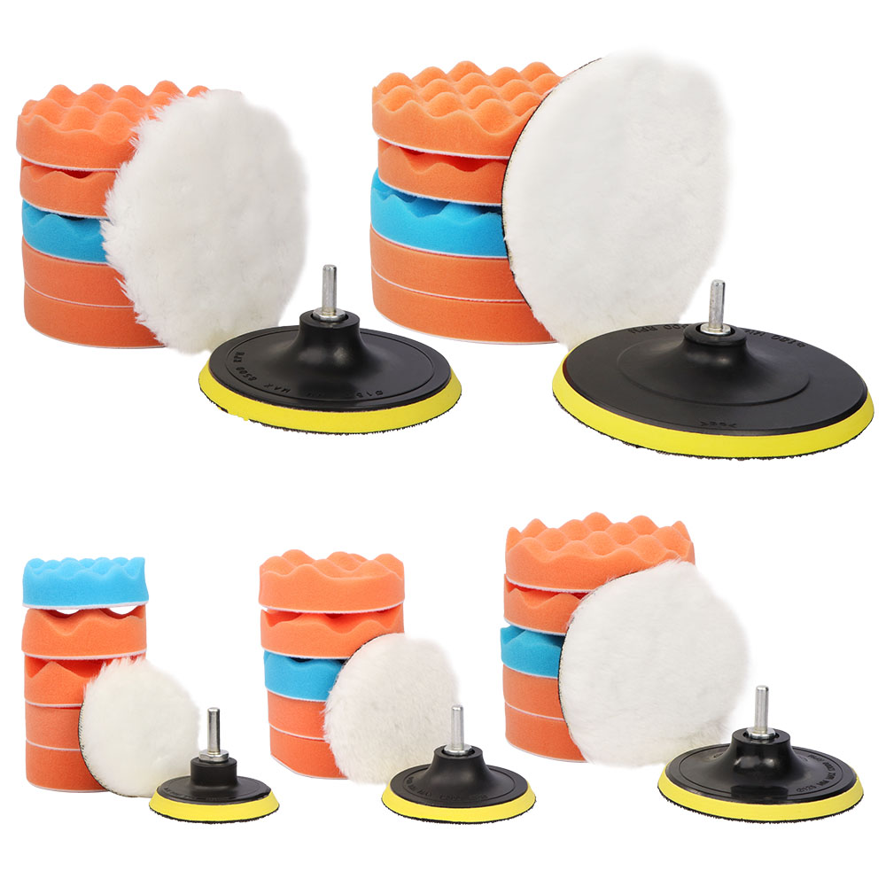 ชุดแผ่นขัดรถยนต์8ชิ้นสำหรับอะแ - Polish Pad Set Buffer บทวิจารณ์และราคา