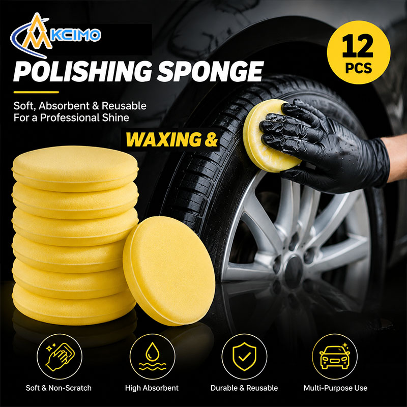 ฟองน้ำขัดเคลือบสีรถยนต์แบบกลม  - Wax Applicator Pad บทวิจารณ์และราคา