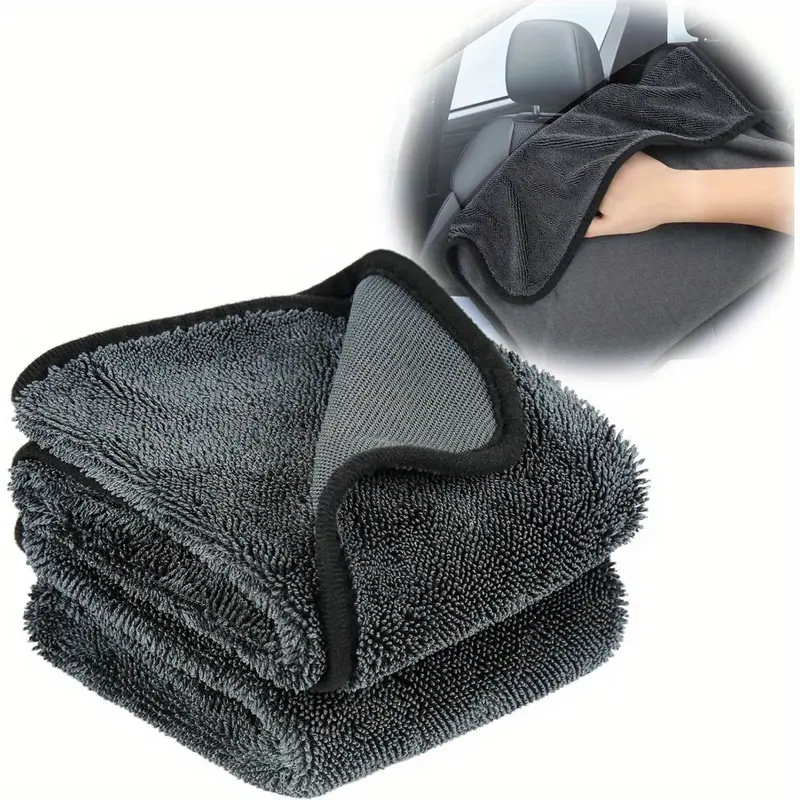 ผ้าเช็ดรถแบบหนาพิเศษ 1/5 ชิ้น  - Microfiber Towel Detailing บทวิจารณ์และราคา