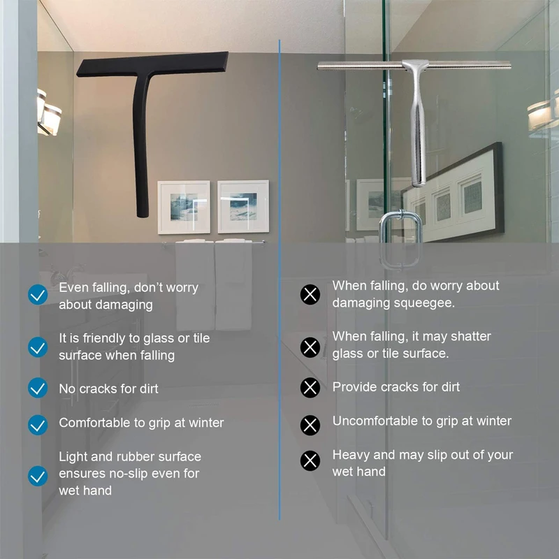 ที่ปาดน้ำซิลิโคนแบบไม่ทิ้งรอย  - Glass Cleaner Streak บทวิจารณ์และราคา