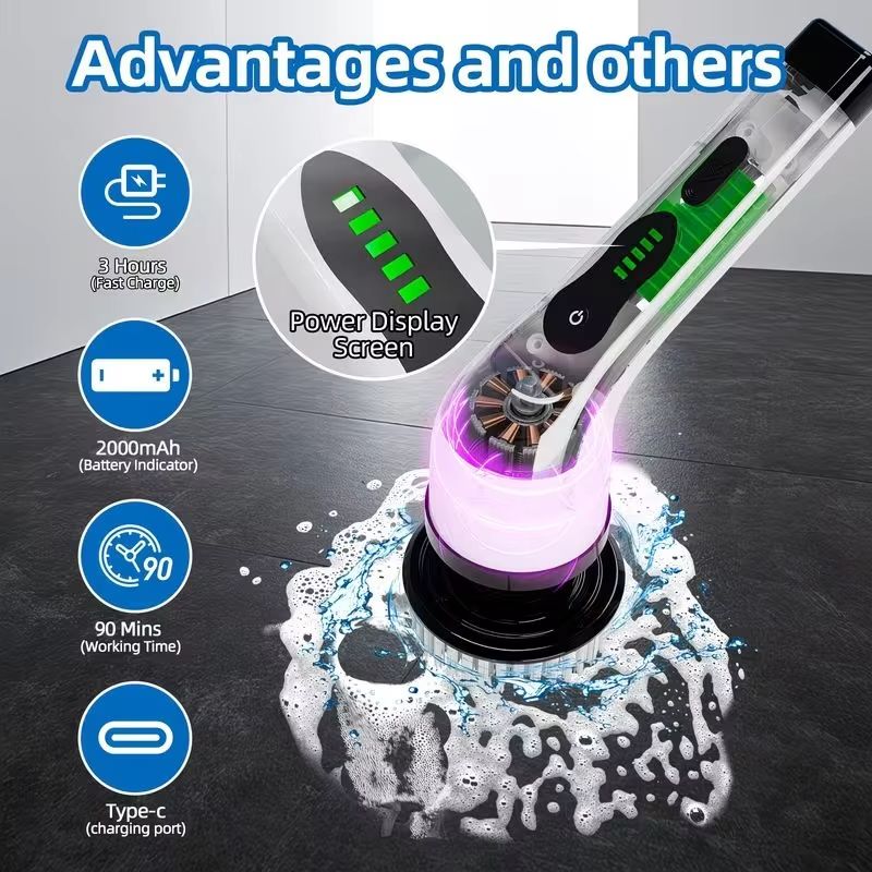 เครื่องขัดพื้นแบบหมุนไร้สาย, แ - Car Cleaning Brush บทวิจารณ์และราคา