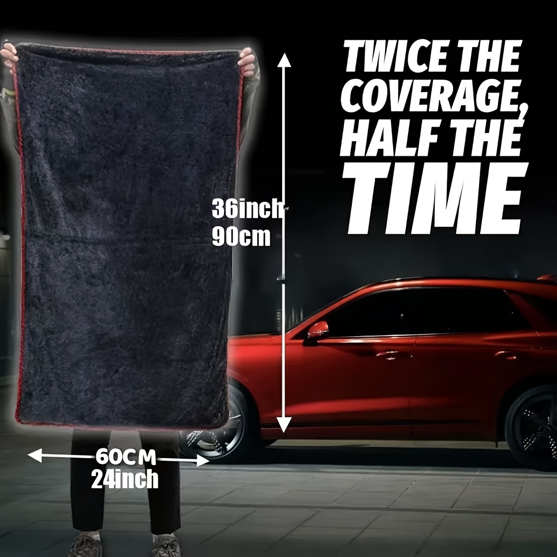 ผ้าเช็ดรถแบบดูดซับพิเศษ XXL ผ้ - Microfiber Towel Detailing บทวิจารณ์และราคา