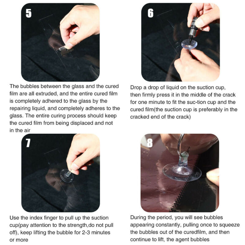 5PCS กระจกรถยนต์ NANO Repair F - Glass Cleaner Streak บทวิจารณ์และราคา