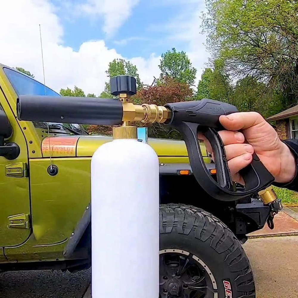 หัวฉีดโฟมล้างรถแบบปรับได้ เครื - Foam Cannon Car Wash บทวิจารณ์และราคา