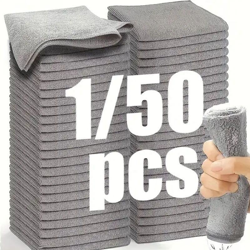 1/50pcs ผ้าทําความสะอาดไมโครไฟ - Microfiber Towel Detailing บทวิจารณ์และราคา